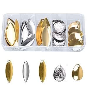 Buy Fishing Spoons Blades Spinner - Easy Spin Spinner Folded Clevises ...