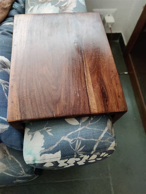 umark Sheesham Wood Sofa Side Tray | Wooden Sofa Salves | Couch's Arm ...