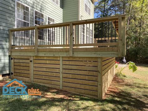 Wood Deck Skirting Ideas 5 Secrets To Help You Build A Deck On A