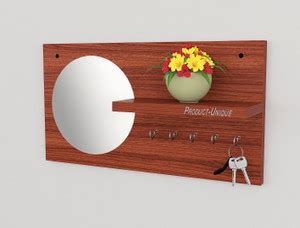 Product-Unique Particle Board Wall Mounted Hanging Key Holder Wood Key ...