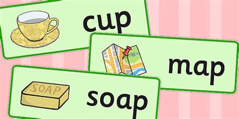 Final 'P' Sound Word Cards (teacher made) - Twinkl