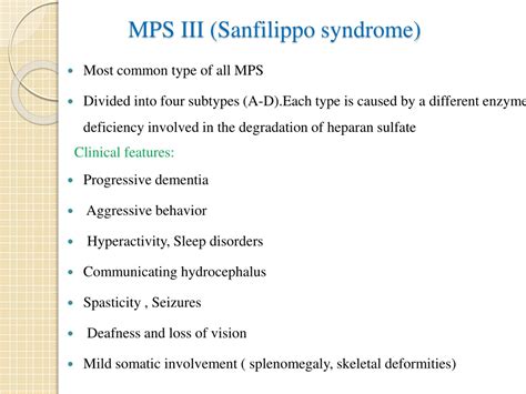 PPT - Mucopolysaccharidosis , ppt PowerPoint Presentation, free download - ID:1036761