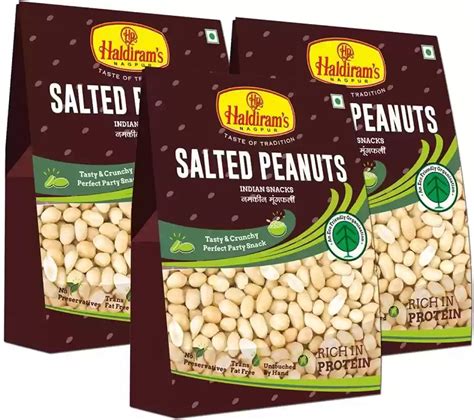 Haldiram's Nagpur Salted Peanuts (Pack of 4 X 200 g) : Amazon.in ...