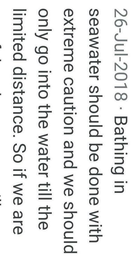 what care will you take when you visit a seashore for field visit ...