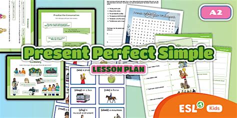 ESL Present Perfect Simple Lesson Plan for Kids