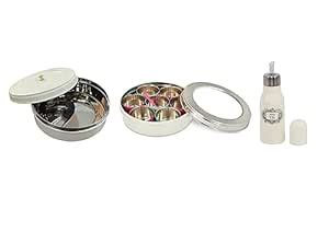 Buy Elan Special Discounted Combo Of Spice Box With 7 Compartments, Oil ...