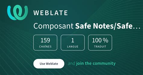 Safe Notes/Safe Notes App — French @ Hosted Weblate