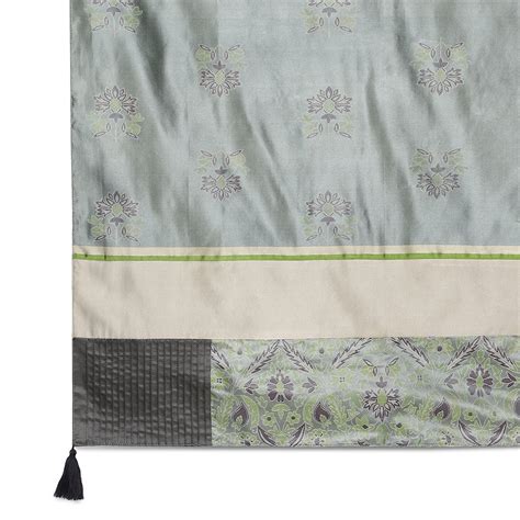 Pallavi Tanchoi Silk Throw - Dark Green
