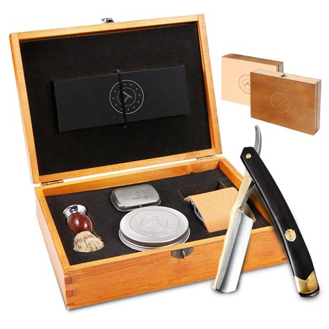 Amazon.com: Complete Straight Razor Kit - Straight Razor Shaving Kit ...