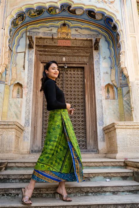 Women Magic Silk Sari Wrap Skirt- Order Now