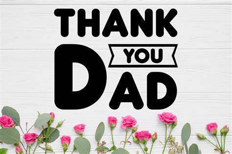 Thank You Dad Graphic by Crazy Cat · Creative Fabrica