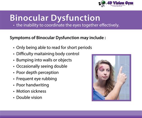Binocular Dysfunction is the inability to coordinate the eyes together effectively. | Vision ...