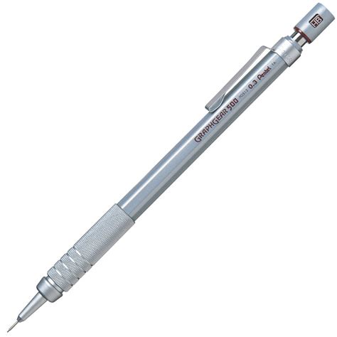 Pentel Mechanical Pencil Graphgear500 (0.3Mm), Silver : Amazon.in: Home ...