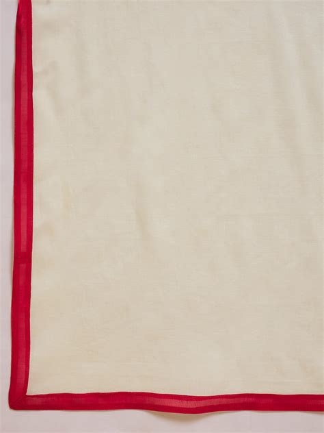 Floral Embroidered Straight Kurta & Trousers & Dupatta Kurta Set ...