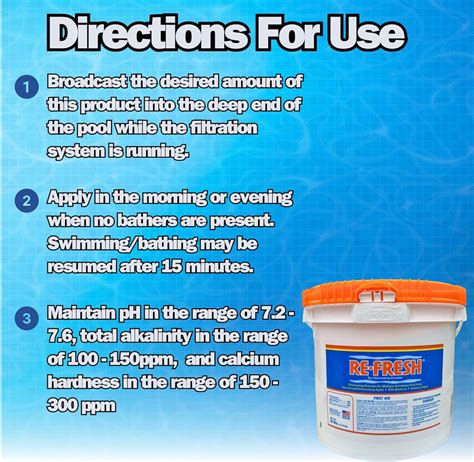 Refresh 68% Calcium Hypochlorite Pool Shock – EZ Pools