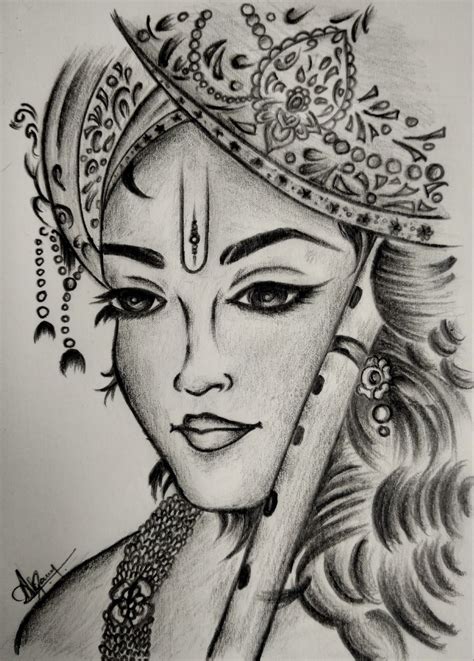The Art of Krishna Pencil Sketch: Capturing the Divine Essence