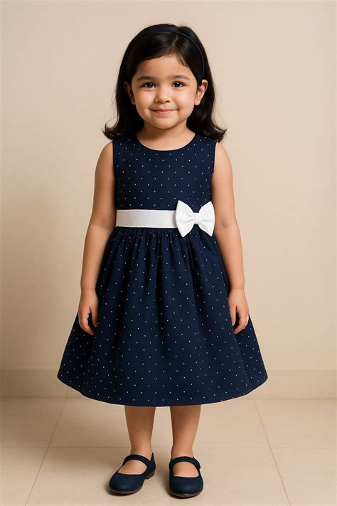 Baby Girl Cotton Summer Dress | Polka Dot Frock | 100% Pure Cotton ...