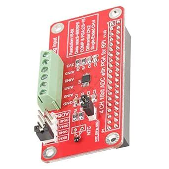 Analog to Digital Module, I2C Port ADC Board for Raspberry Pi 3/2/B ...