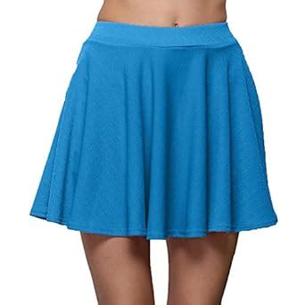 Buy Lavany Pleated Mini Skirt For Women A-Line Above Knee Short Skater ...