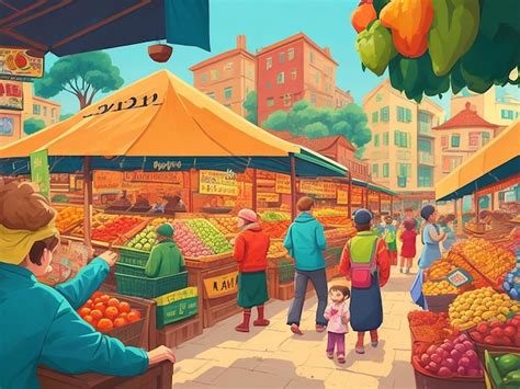 Go to the Market Cartoon 的图像结果