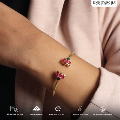 Buy Lotus Silver Jewellery Online at Unniyarcha – Unniyarcha Design