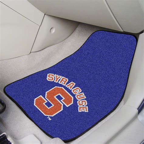 Tundra Carpet Front Floor Mats with Syracuse University Logo; Blue ...