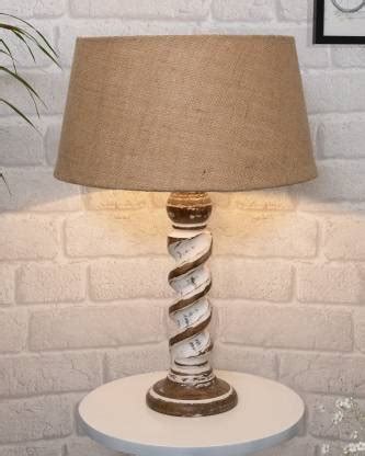 Homesake Rustic Table Lamp with Jute Drum Shade, Farmhouse Living Room ...