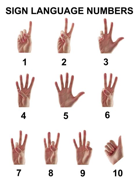 Sign Language Numbers – Gifted Guru