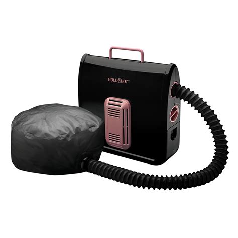 Gold 'N Hot Ionic Soft Bonnet Hair Dryer, 800W, 4 Heat Settings, Black ...