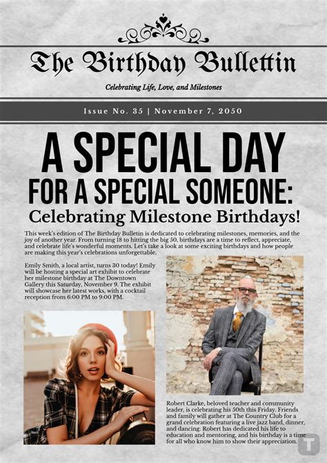 Newspaper Poster Template