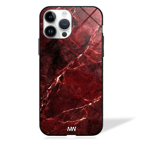 Red Reverence Marble Design Glass Case – MW Stuffs