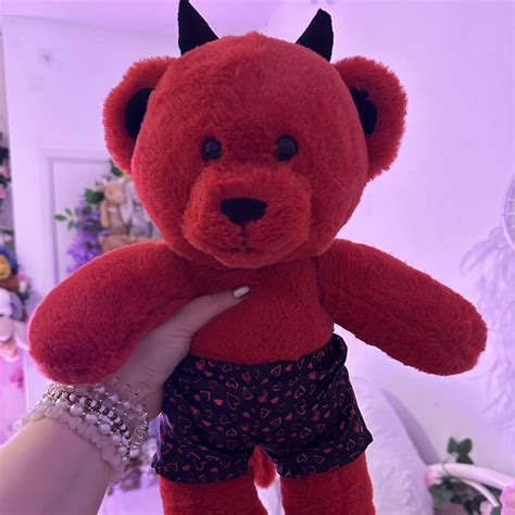 Build a Bear Devil Bear - like new no tags -... - Depop