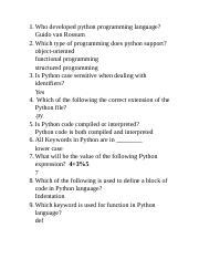 Image result for Python Programming MCQ