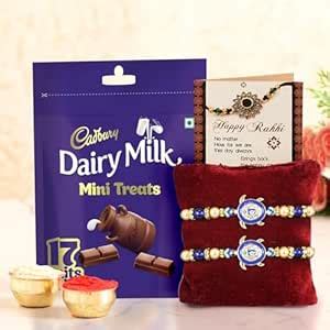 TIED RIBBONS Rakhi for Brother with Chocolate Gift Hamper - Premium ...