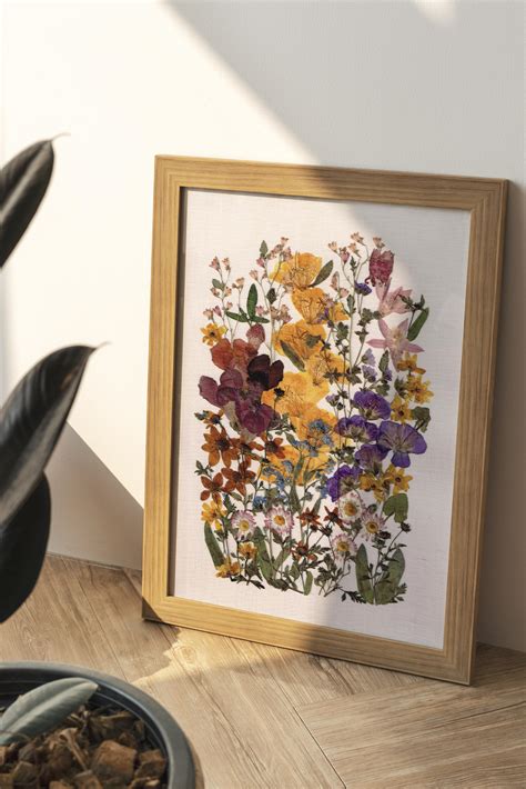 My new oshibana -> pressed flowers frame with real dried flowers and ...