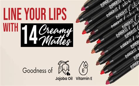 Buy INSIGHT Color Rich Lip Liner| Intense Pigment| Enriched with Jojoba ...