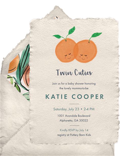 baby shower invitation paper