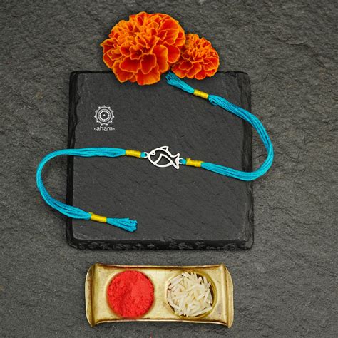 Pyari Machli Fish Silver Rakhi – aham jewellery | handcrafted silver ...