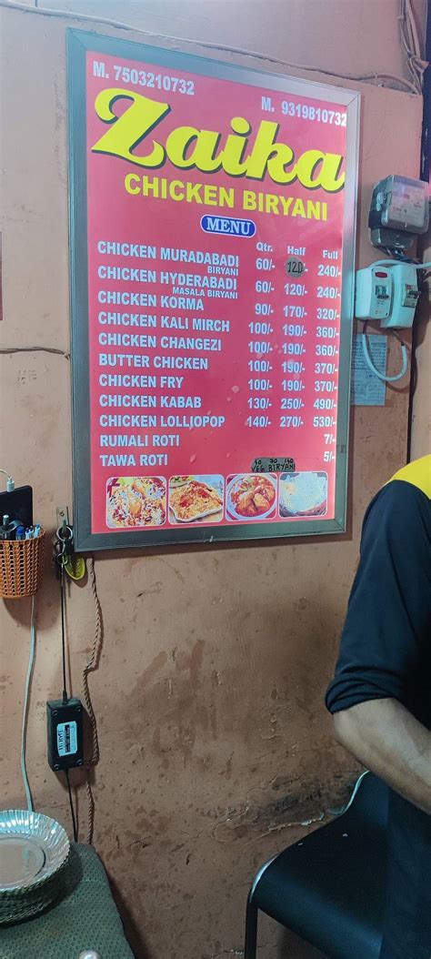 Menu at Zaika Chicken Biryani, New Delhi, 4D