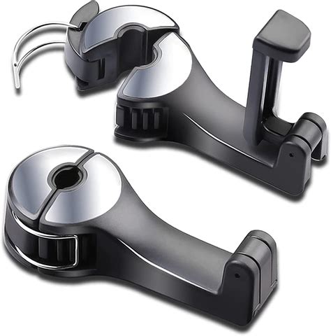 PRACHAND 2 in 1 Car Seat Hooks with Phone Holder for Purses and Bags ...