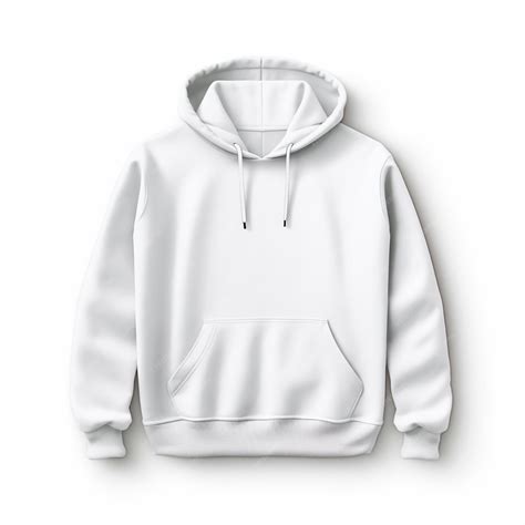Premium AI Image | white front view tee hoodie hoody sweatshirt on ...