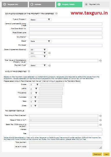TDS on Sale of Property