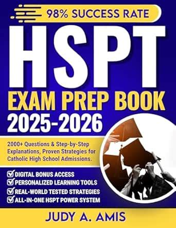 HSPT Prep Book 2025–2026: 2000+ Questions & Step-by-Step Explanations ...