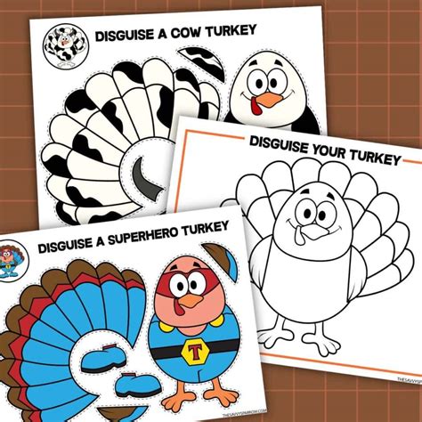 Disguise A Turkey Project Template Free | Fanny Printable
