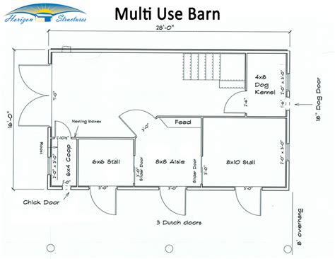 Small Barn Floor Plans