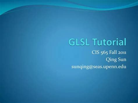 Image result for GLSL Tutorial