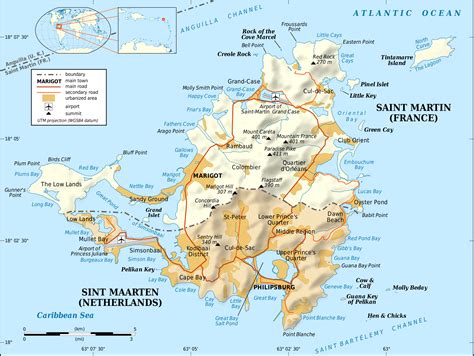 Map of st martin