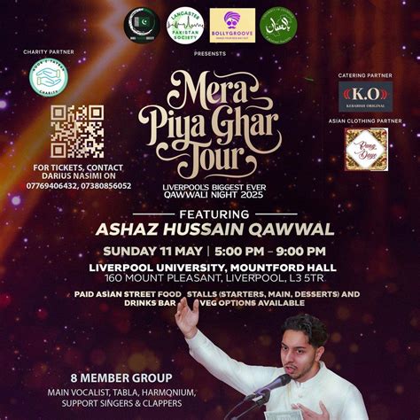 MERE PIYA GHAR TOUR - LIVERPOOLs BIGGEST EVER QAWWALI NIGHT, Liverpool ...