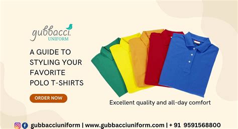 A Guide to Styling Your Favorite Polo T-Shirts — Gubbacci Uniform Company