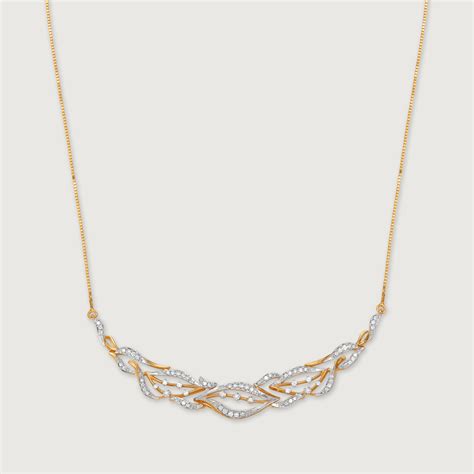 Rhythmic River 18 Kt Gold & Diamond Necklace